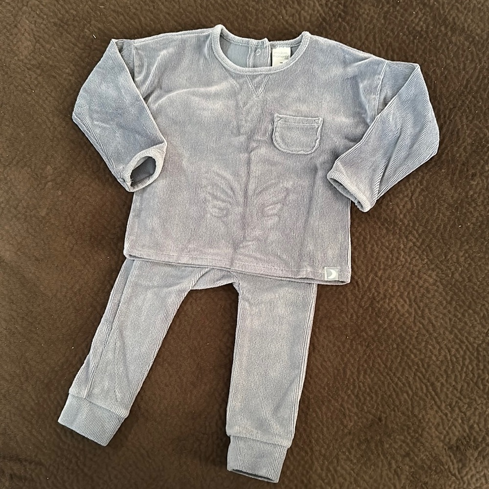 Super soft jogger set 18 months steel blue